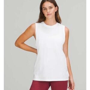 Lululemon All Yours Tank White Tank Top Size 2/4